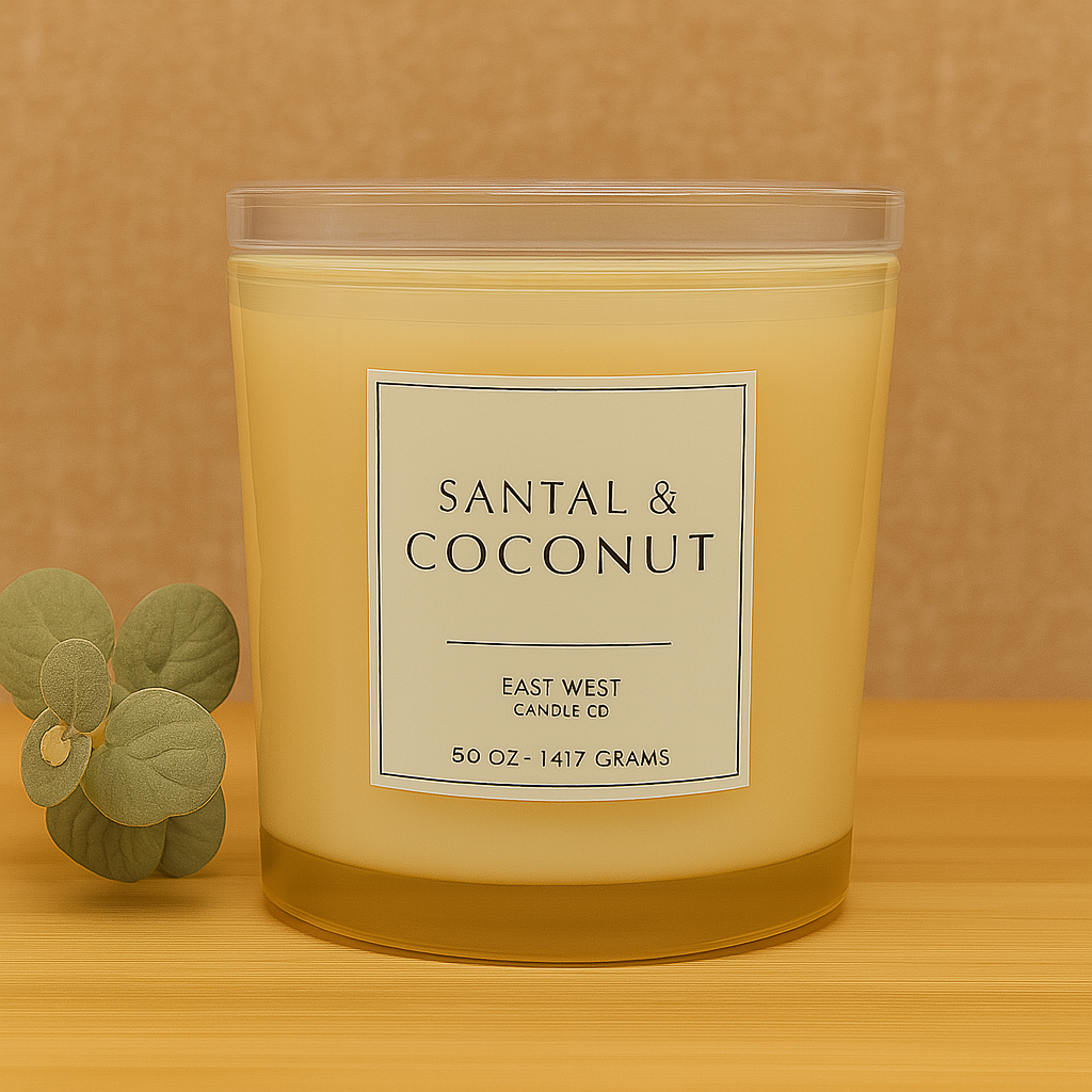 50oz Grand Santal & Coconut Candle with Glass Lid