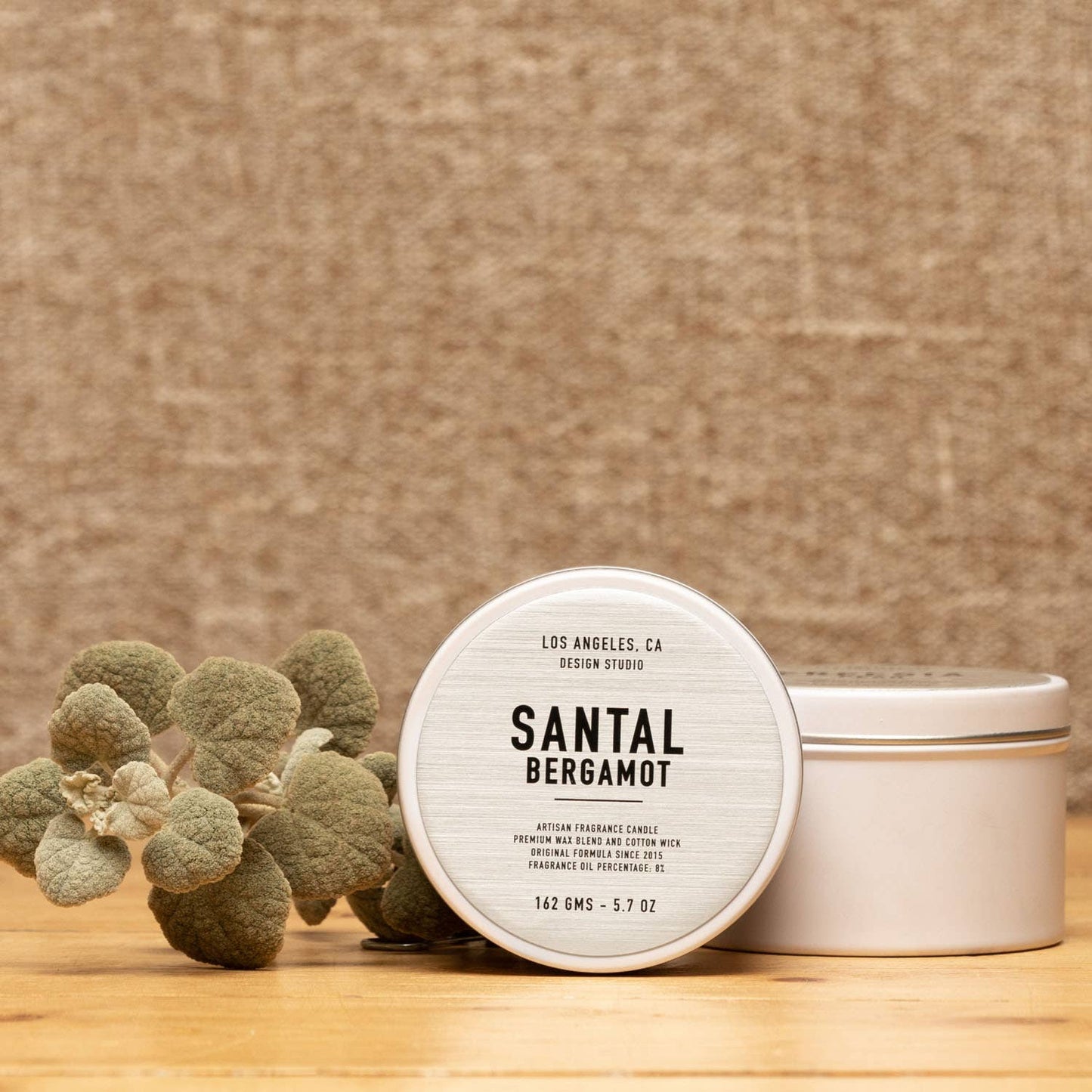 5.7 oz Santal Bergamot Candle Tin