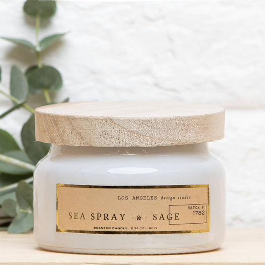 Sea Spray & Sage Scented Candle