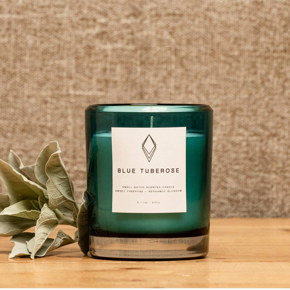 8.11 oz Blue Tuberose Scented Candle