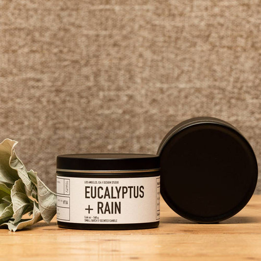 5.7 oz Eucalyptus & Rain Scented Travel Tin Candle