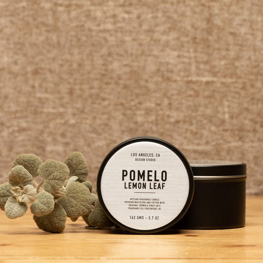 5.7 oz Pomelo Lemon Leaf Candle Tin