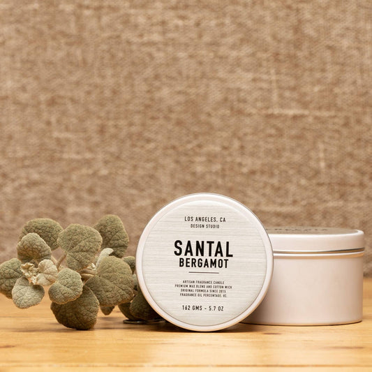 5.7 oz Santal Bergamot Candle Tin